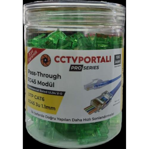 Stonet A101-TR 3U Cat6 1.1mm Yeni Nesil Sarı RJ45 Jack - 100 Lü Paket Halinde AKILLI UC